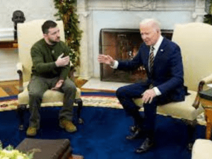 Ukrainian President Zelensky meets with Biden and addresses Congress