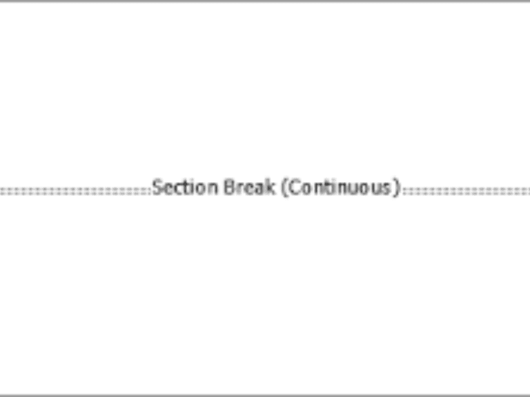 Mastering the Art of Section Break Removal in Word